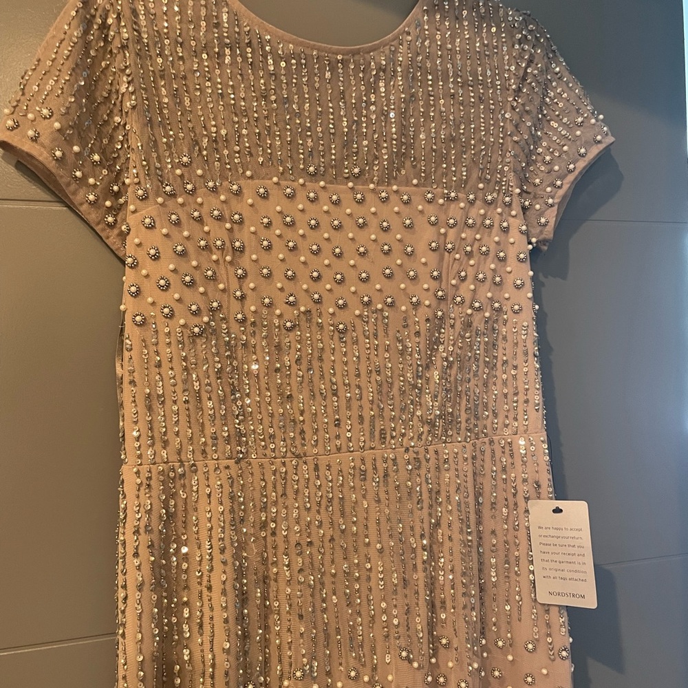 Adrianna Papell beaded  gown. NWT